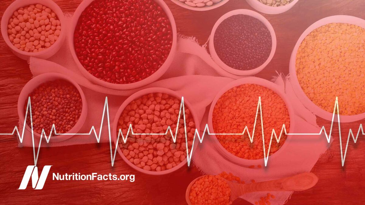 bowls of beans with heart beat illustration