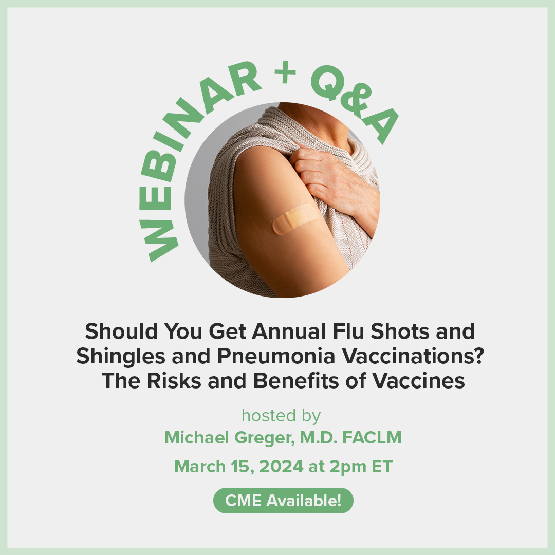 Should You Get Annual Flu Shots and Shingles and Pneumonia Vaccinations?